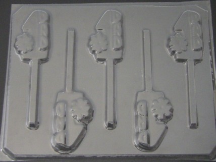 1107 #1 Dad Chocolate or Hard Candy Lollipop Mold